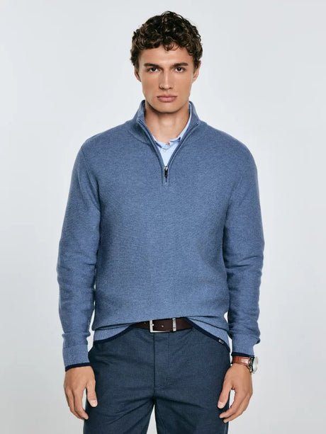 Half-Zip Sweater | Blue