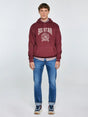 Sweatshirt with Embroidery | Burgundy