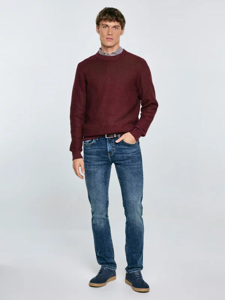 Cotton Sweater | Burgundy