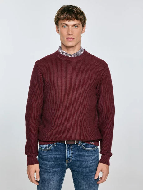 Cotton Sweater | Burgundy
