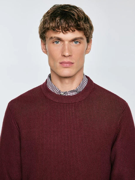 Cotton Sweater | Burgundy