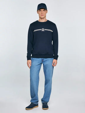 Sweatshirt with Embroidery | Navy Blue
