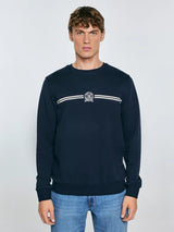 Sweatshirt with Embroidery | Navy Blue