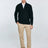 Cardigan with Stand-up Collar | Black