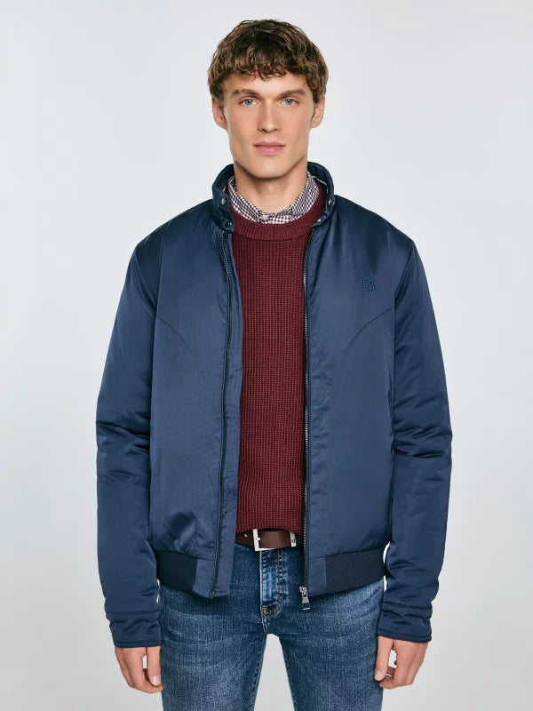 Harrington-style Jacket | Navy Blue