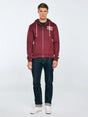 Full-Zip Hoodie | Burgundy