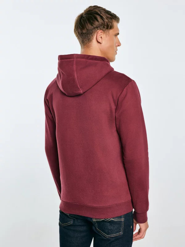 Full-Zip Hoodie | Burgundy