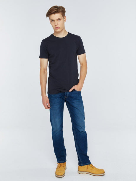 T.Shirt Basic Plain Round Neck | Navy