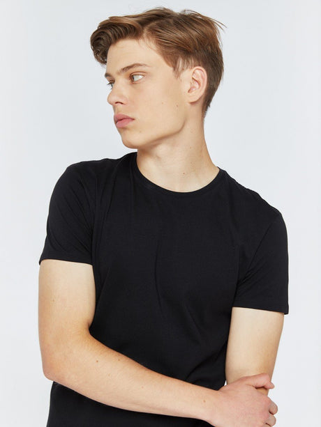 T.Shirt Basic Plain Round Neck | Black