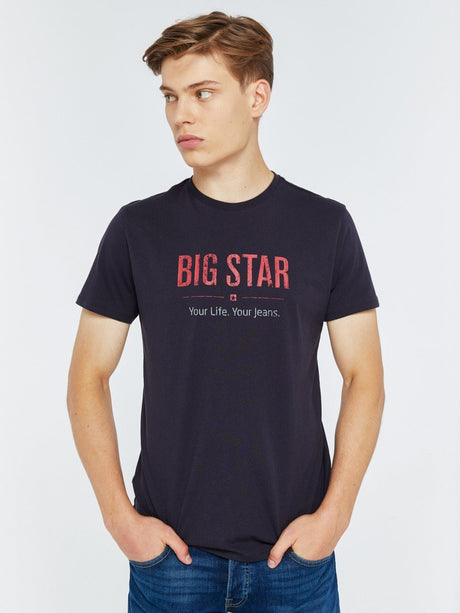 T.Shirt BIG STAR Logo | Navy Blue