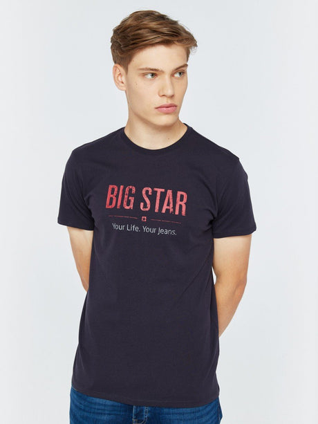 T.Shirt BIG STAR Logo | Navy Blue