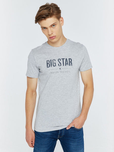 T.Shirt BIG STAR Logo | Heather Grey