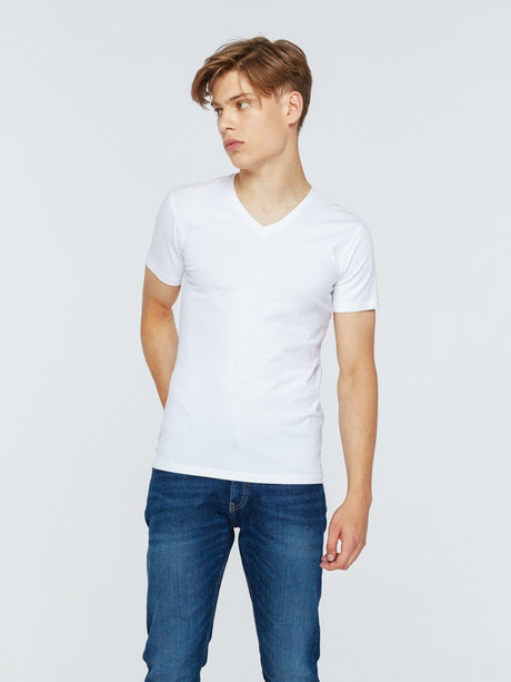 T.Shirt Basic Classic V.Neck | White