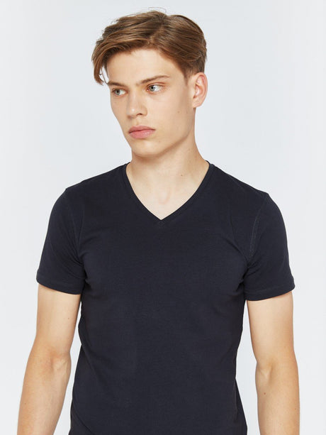 T.Shirt Basic Classic V.Neck | Navy