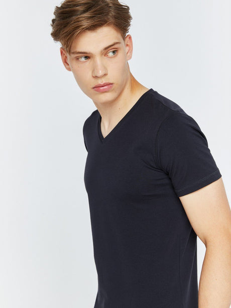 T.Shirt Basic Classic V.Neck | Navy