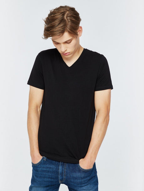 T.Shirt Basic Classic V.Neck | Black