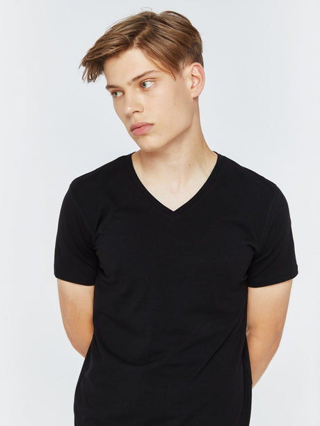 T.Shirt Basic Classic V.Neck | Black