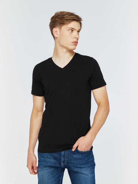 T.Shirt Basic Classic V.Neck | Black