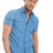 Shirt Short Sleeve Denim | Light Blue