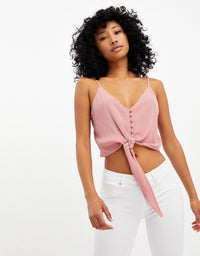 Crop Tank Top | Off White-Fig