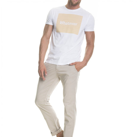 T.Shirt with Print | White and Yellow