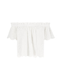 English Embroidery Top | Black