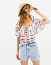 Blouse | Off White-Multi Colo