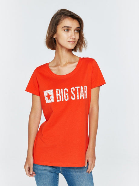 T.Shirt with Bigstar Logo | Coral