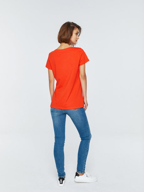 T.Shirt with Bigstar Logo | Coral