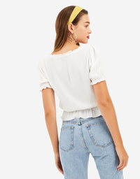 Printed Blouse | Off White