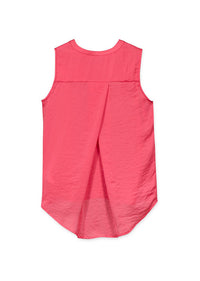 Sleeveless Top | Coral