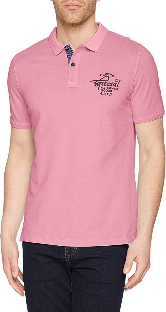 Polo with Embroidery | Pink