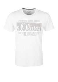 T.Shirt Basic with Label Print | Cherry