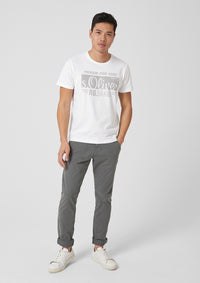 T.Shirt Basic with Label Print | Cherry