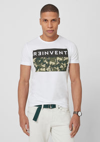 T.Shirt with Print | Oxide Blue