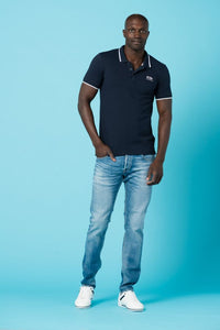 Polo Men Short Sleeve | Indigo Blue