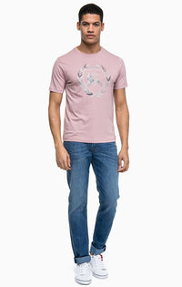 T.Shirt with Logo Print | Light Pink