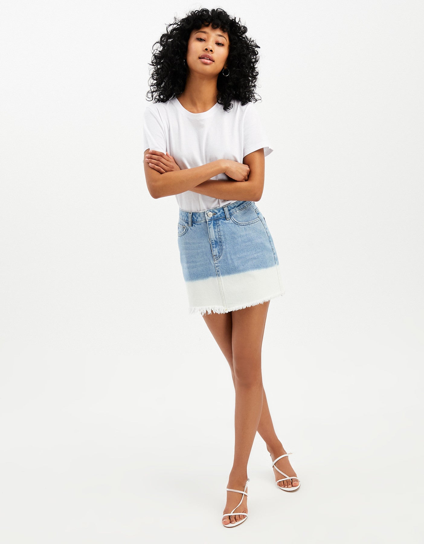 Denim Mini Skirt | Denim Blue (EHBL)