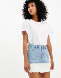 Denim Mini Skirt | Denim Blue (EHBL)