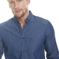 Shirt Long Sleeve Denim | Navy Blue