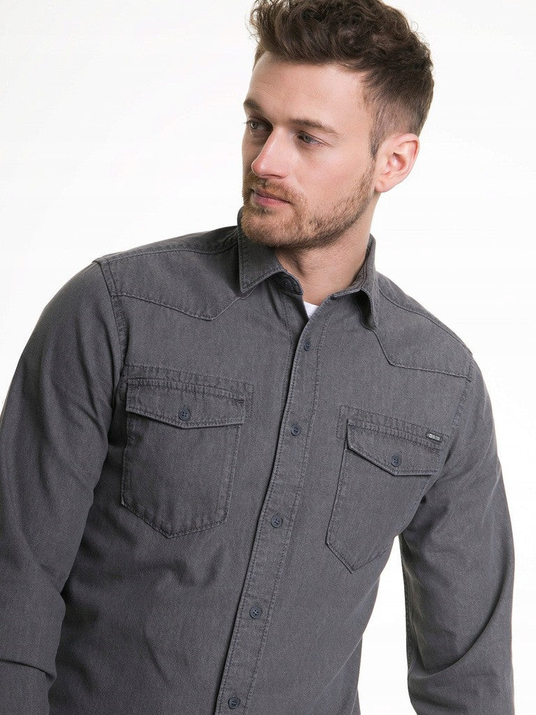 Men's Shirt Long Sleeve | Grey