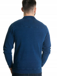 Zipped Sweatshirt | Denim Blue