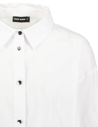Premium Shirt with Silver Buttons | Off White