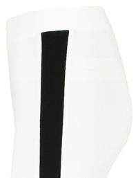 Side Stripe Leggings | White