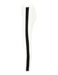 Side Stripe Leggings | White