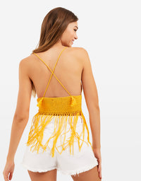 Crochet Top | Deep Yellow