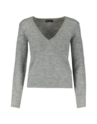 V-Neck Jumper | Grey