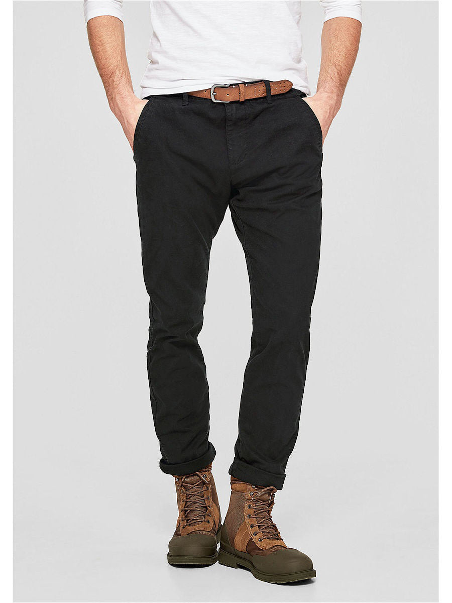 Casual Slim Fit Pants | Black