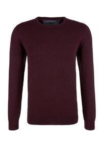 Basic V-Neck Sweater | Bright Red