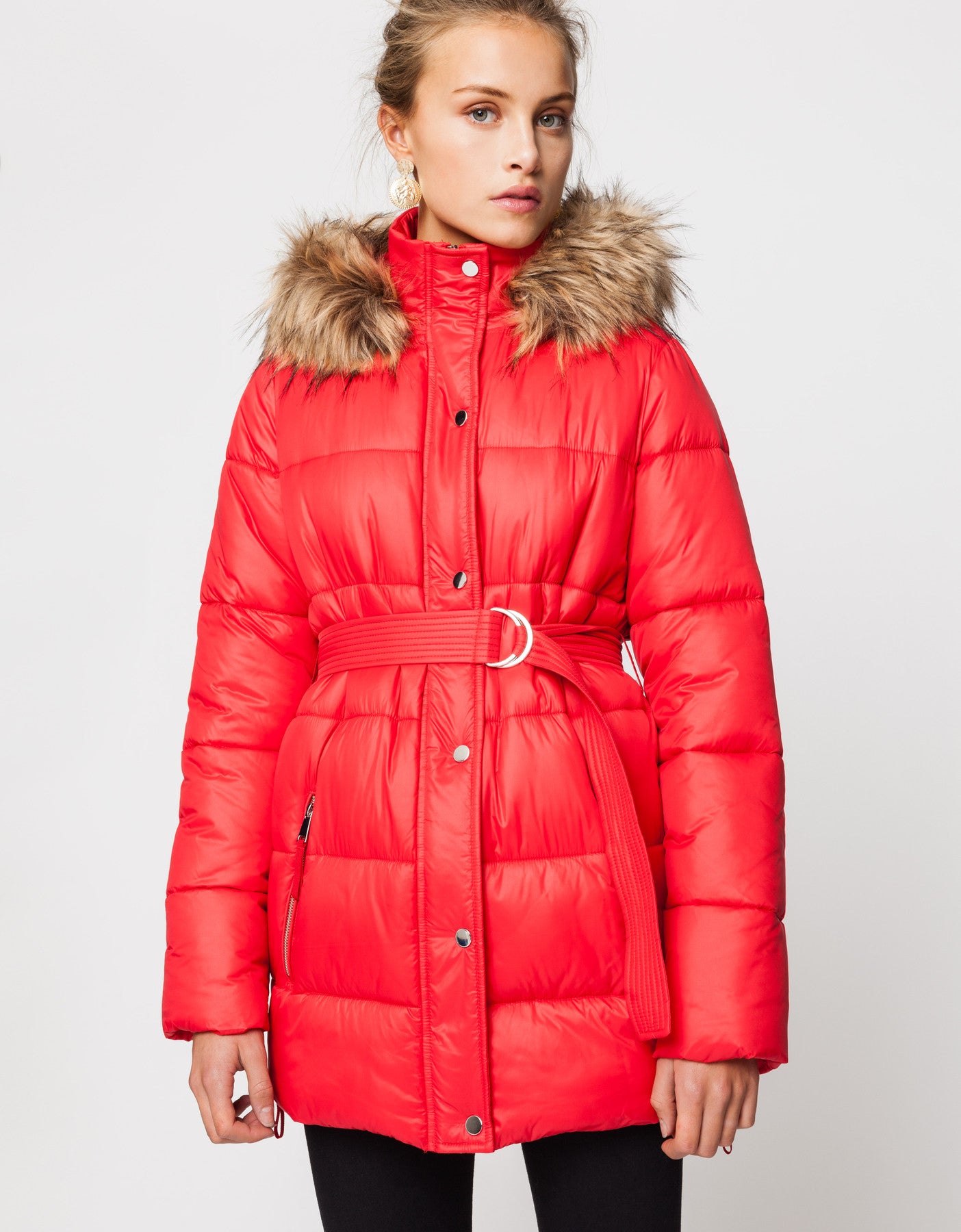 Puffed Jacket | Red